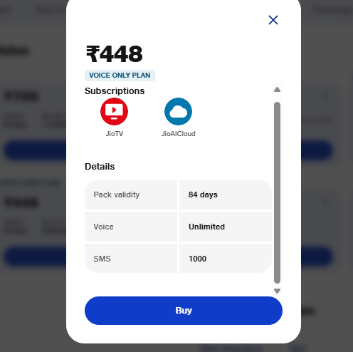 Jio Recharge Plans: डेटा-कॉलिंग या Ott, बजट और जरूरत के हिसाब से चुनें 84 दिनों वाला बेस्ट प्लान 2 448 रुपये वाला प्लान