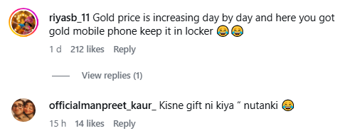 Tanya Mittal की रईसी का नया नमूना, हाथ में गोल्ड प्लेटेड Iphone लेकर आईं नजर 4 Image 261