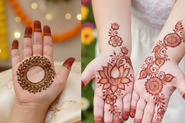 मौसी या बुआ की शादी में बच्चों को लगाएं ये आसान मेहंदी डिजाइन 