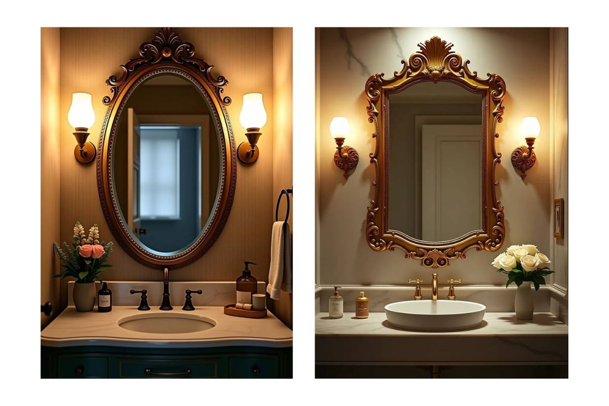 4 अनोखे मिरर डिजाइन्स जो आपके बाथरूम को बना देंगे लक्जरी स्पेस 4 Antique Mirror Min