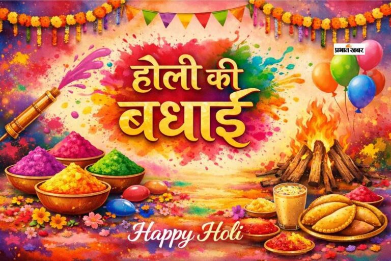 होली 2026 पर अपनों को भेजें रंगों में घुली दिल से निकली शुभकामनाएं