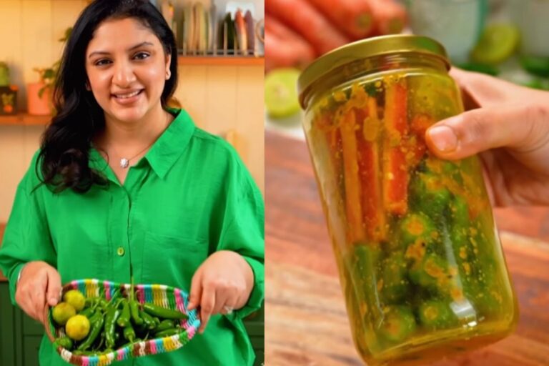 घर पर बनाएं शेफ अरुणा का बताया इंस्टेंट मिर्च का अचार