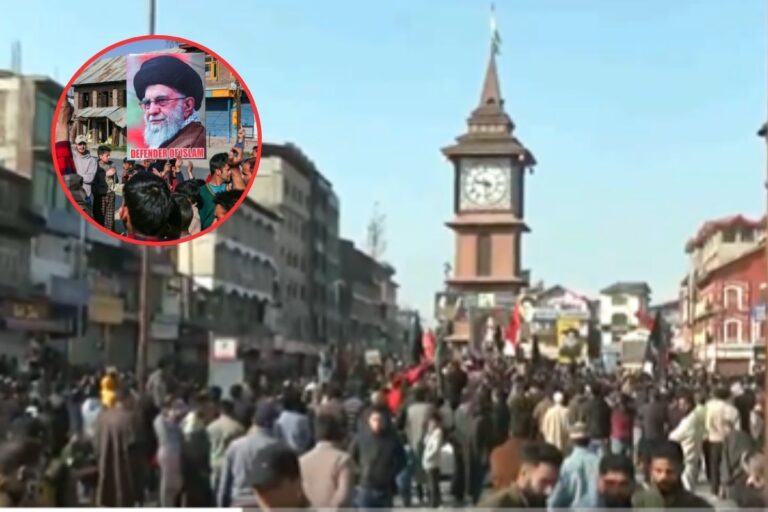 ईरान के सर्वोच्च नेता खामेनेई की मौत के बाद भारत के इस इलाके में हुआ प्रदर्शन