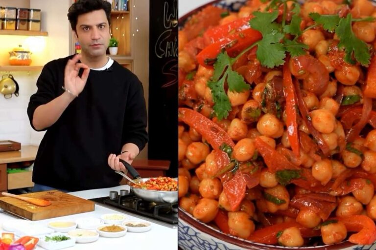 शेफ कुणाल कपूर की रेसिपी से तैयार करें गर्म छोले सलाद 