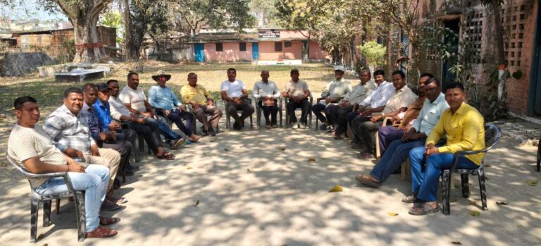 होली की तैयारी को लेकर पूर्व सैनिकों की हुई बैठक