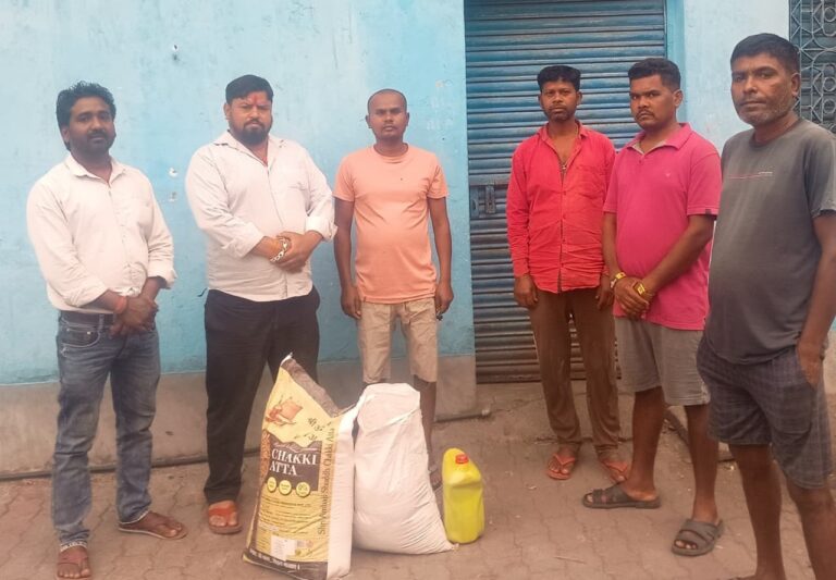 भाजपा नेता ने शोकाकुल परिवार की सहायता की