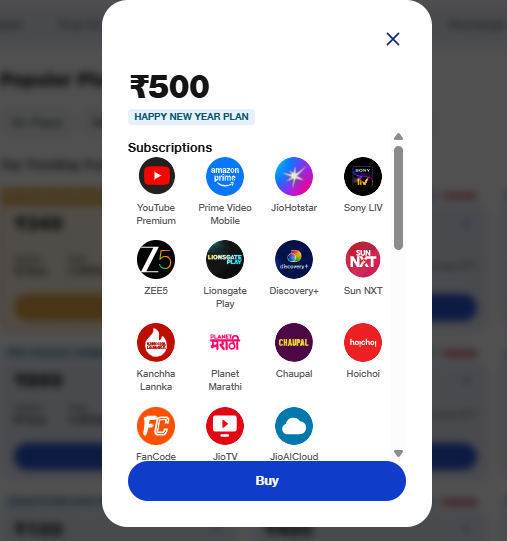 Youtube Premium से लेकर Prime Video तक, Jio के इस प्लान में 12 Ott फ्री 2 Image 156