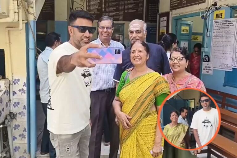 Video : हैलो अश्विन, एक फोटो…वोट देने पहुंचे क्रिकेटर रविचंद्रन अश्विन के साथ लोग लेने लगे सेल्फी
