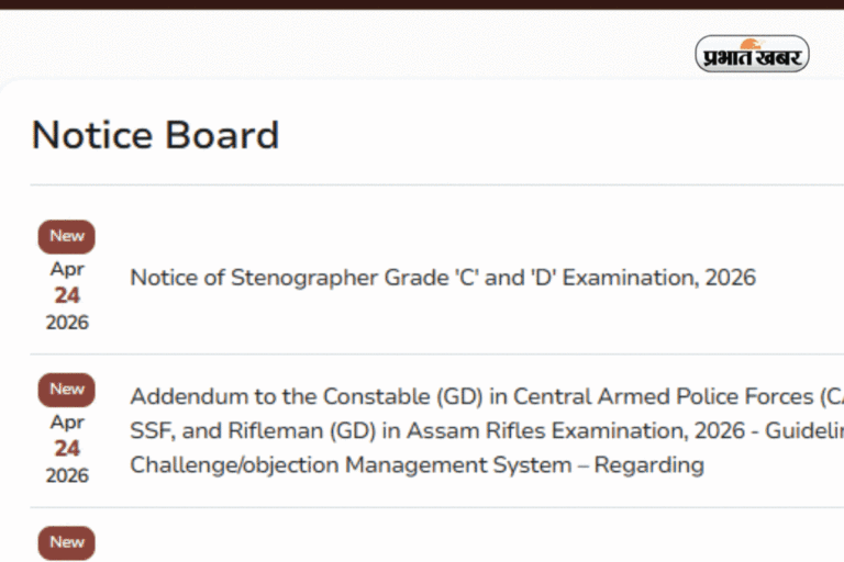 12वीं पास के लिए सुनहरा मौका, SSC स्टेनोग्राफर के पदों पर निकली भर्ती