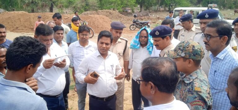 एनएच 333ए बायपास निर्माण का एसडीएम ने किया निरीक्षण, रैयतों की सुनी समस्याएं