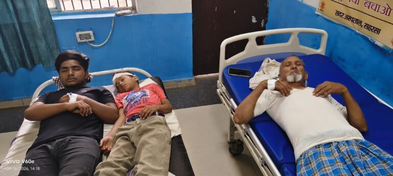 बच्चे के विवाद में दो पक्षों में जमकर चली ईट, पत्थर व लाठी