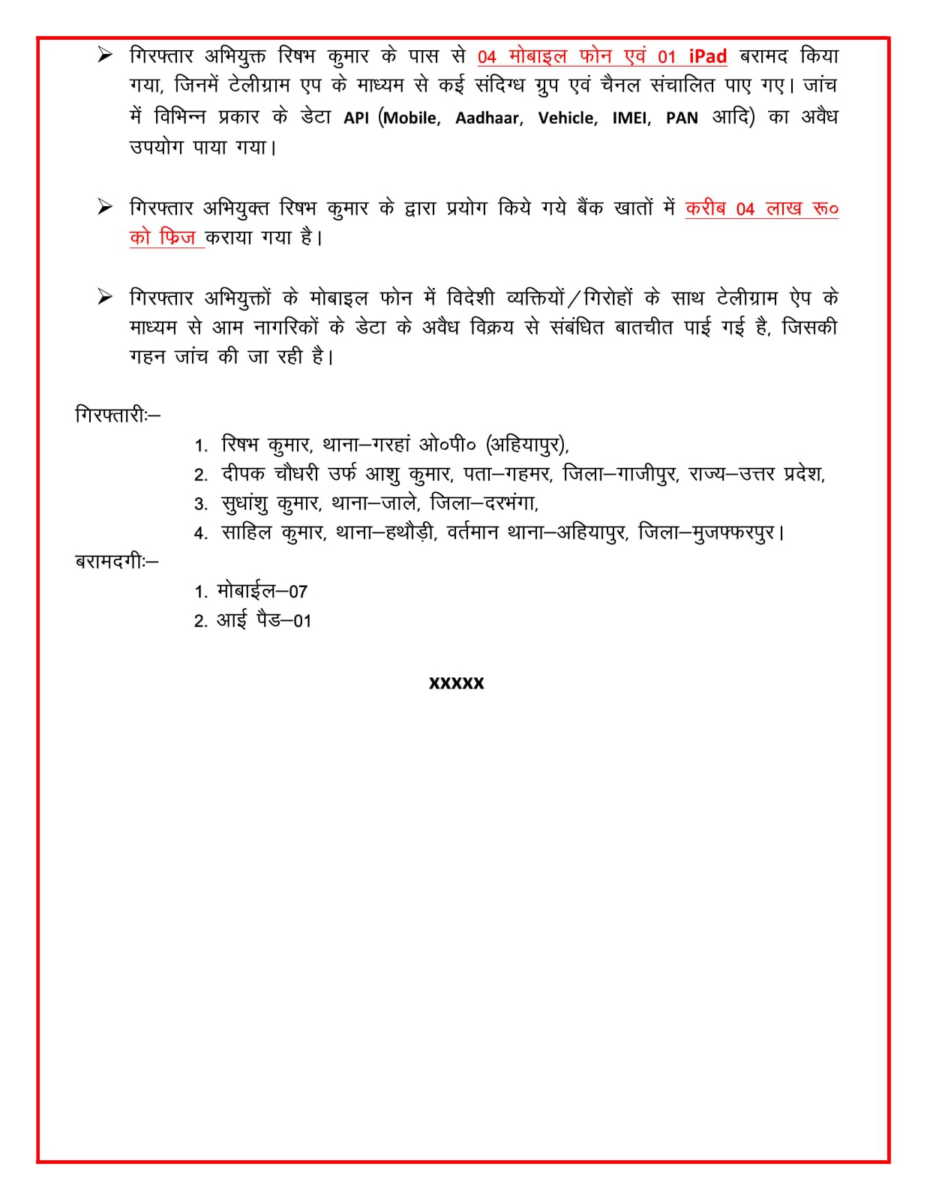 विदेशों में बेचा जा रहा था आपका पर्सनल डेटा, पुलिस ने 4 को दबोचा 3 Image 269