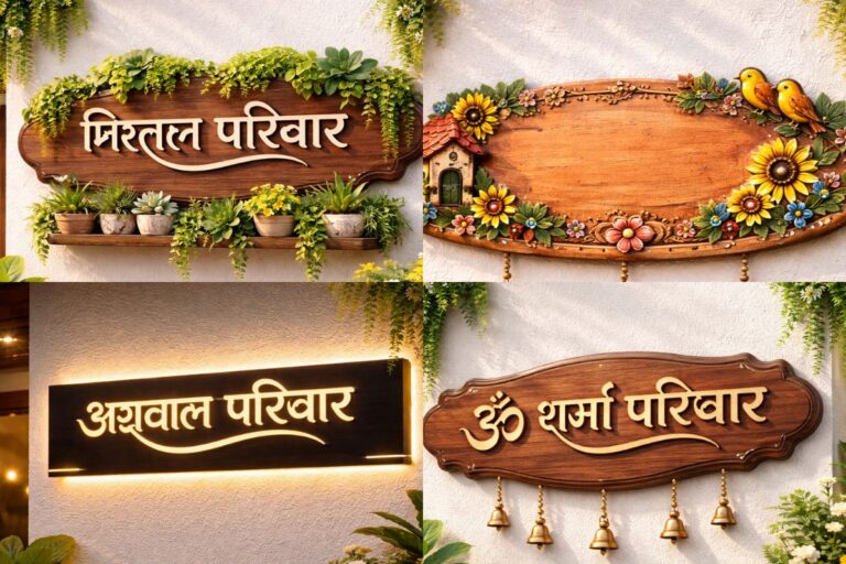 पहली नजर में दिल जीत लेंगी ये स्टाइलिश नेम प्लेट, देखें 5 शानदार डिजाइन्स 