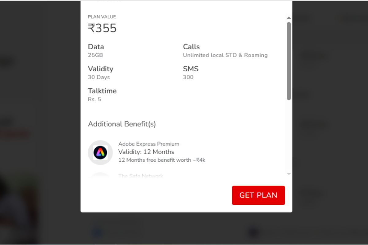 Airtel Rs 355 Plan Details
