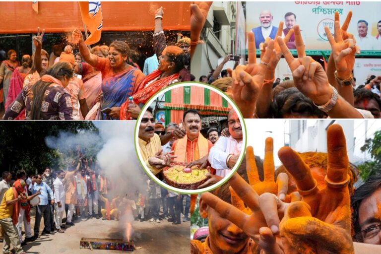 झालमुड़ी से लेकर जय श्री राम तक… बंगाल में बीजेपी की जय, जश्न में डूबे कार्यकर्ता, Video