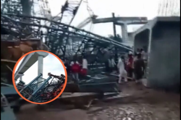 यूपी के हमीरपुर में तेज तूफान, गिरा निर्माणाधीन पुल, 6 की मौत, कई मलबे में दबे