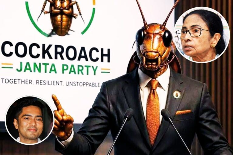 बंगाल चुनाव 2026 में हार के बाद ‘कॉकरोच’ के सहारे ममता-अभिषेक! वायरल CJP का किया समर्थन