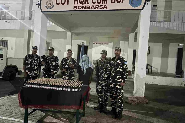 सीतामढ़ी: बॉर्डर पर बड़ी कार्रवाई, 365 बोतल कफ सिरप के साथ तस्कर गिरफ्तार