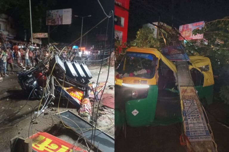 कटिहार में आंधी-बारिश का भारी तांडव, मिरचाईबाड़ी में सड़क पर गिरा ट्रांसफार्मर, शहर में ब्लैकआउट