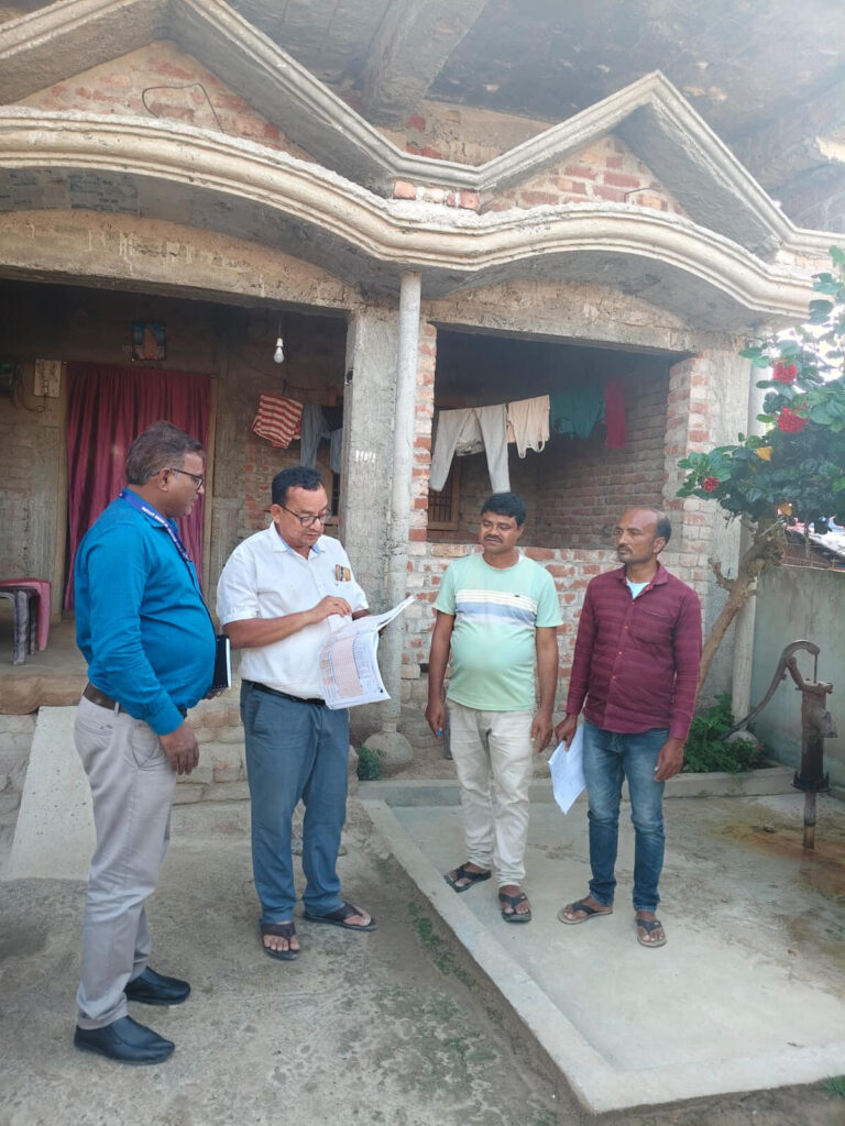 बीडीओ ने किया जनगणना कार्य का निरीक्षण
