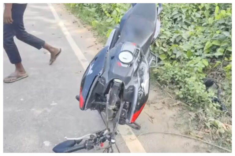 मोतिहारी: मधुबन में रफ्तार का कहर, दो बाइकों की आमने-सामने भीषण टक्कर, दोनों युवक गंभीर
