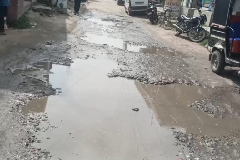 सीतामढ़ी: पुपरी की लाइफलाइन सड़क जर्जर, राहगीरों का चलना हुआ मुश्किल