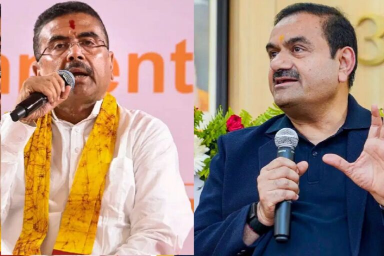 अडानी की शुभेंदु अधिकारी से मुलाकात, बंगाल में बंदरगाह और सड़कें बनाने की ‘योजना’