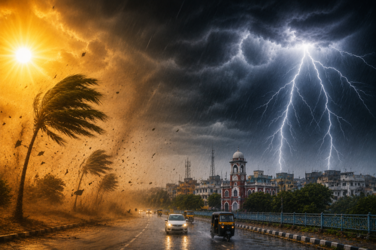 Muzaffarpur Weather Alert: मुजफ्फरपुर में धूलभरी आंधी और आकाशीय बिजली की चेतावनी, चिलचिलाती गर्मी के बीच मौसम विभाग ने दी बड़ी चेतावनी