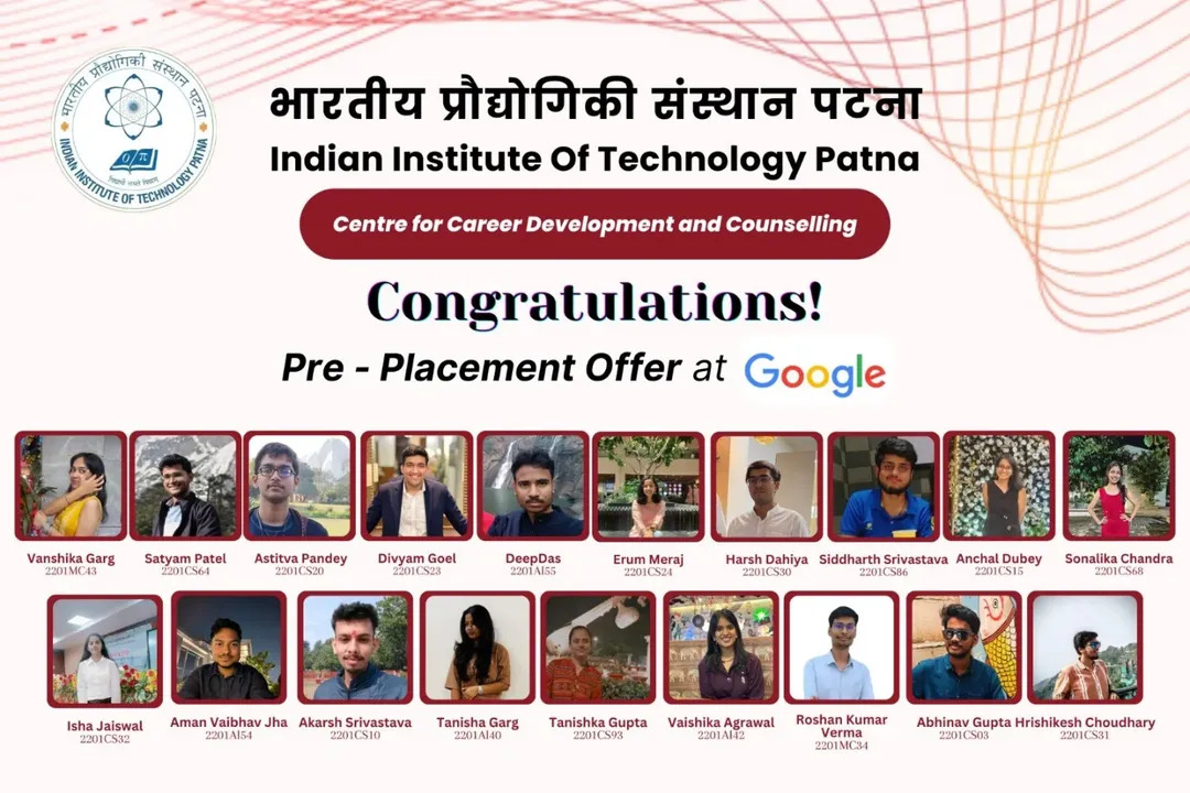 Btech पूरा होने से पहले Google पहुंचीं ईरम, बिहार के कॉलेज में तगड़ा प्लेसमेंट 1 Iit Patna Students In Google Job