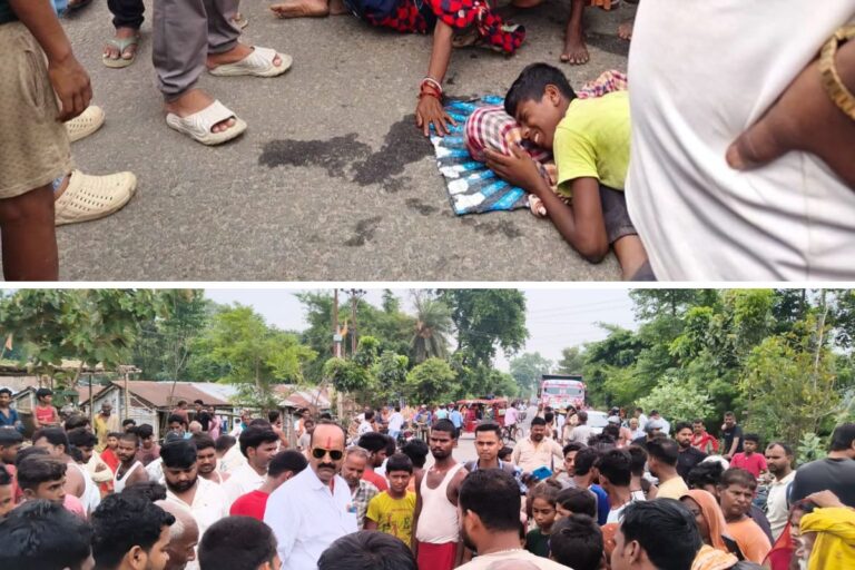 आंगनबाड़ी से घर लौट रहे 7 साल के मासूम को स्कॉर्पियो ने रौंदा, गुस्साए ग्रामीणों ने SH-58 किया जाम