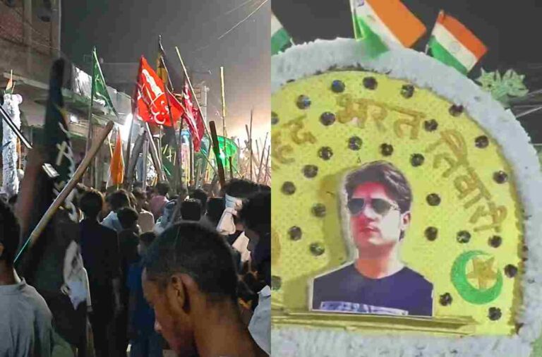 मुहर्रम जुलूस में भरत भूषण की तस्वीर वाला सिफल लेकर निकले लोग, बना चर्चा का विषय