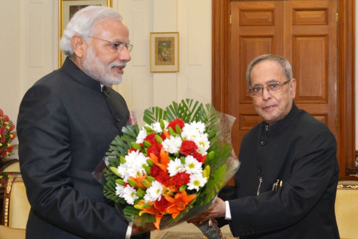 Narendra Modi Pranab Mukherjee
