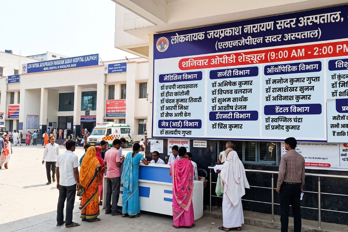 भागलपुर सदर अस्पताल का शनिवार ओपीडी शेड्यूल जारी: मेडिसिन से शिशु रोग विभाग तक बैठेंगे विशेषज्ञ डॉक्टर 2 Bhagalpur Sadar Hospital Opd Schedule