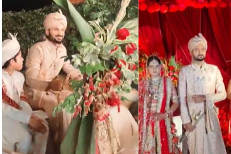भारतीय क्रिकेटर आकाश दीप ने अक्षिता राज संग वाराणसी में रचाई शादी, पवन सिंह भी पहुंचे