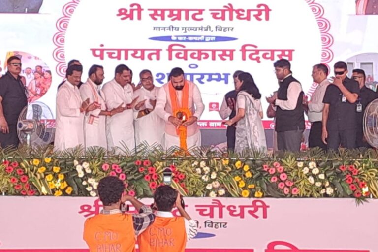 टेटिया बंबर में मुख्यमंत्री सम्राट चौधरी ने किया ‘पंचायत विकास योजना’ का भव्य शुभारंभ