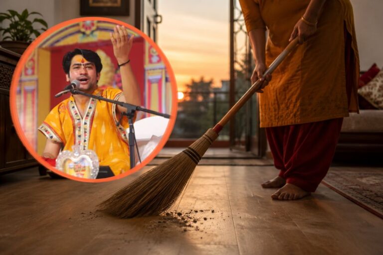 सूर्यास्त के बाद झाड़ू लगाना क्यों है मना? बागेश्वर धाम बाबा ने बताई वजह