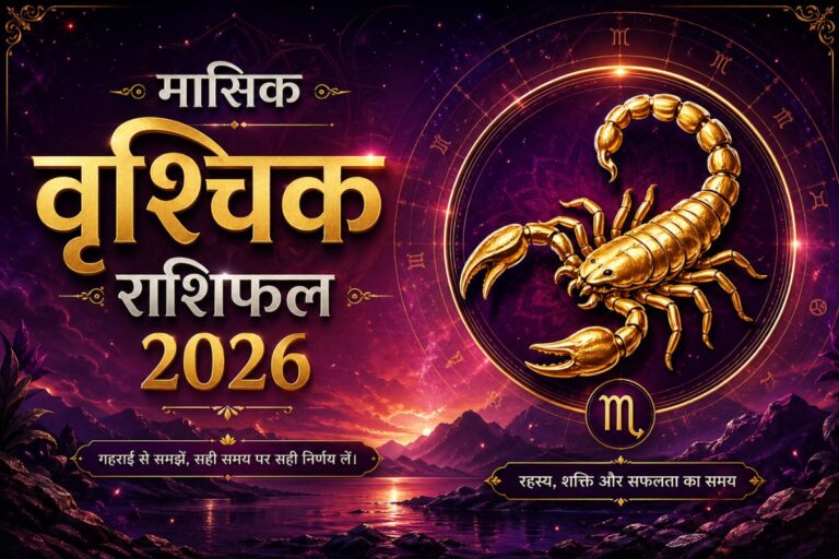 वृश्चिक मासिक राशिफल: इस महीने पढ़ाई में आएगी तरक्की, मौसमी बीमारियों से बचाव है जरूरी