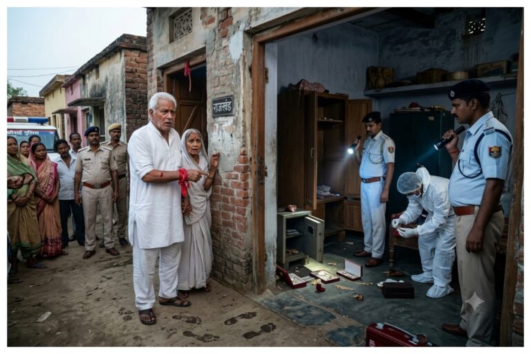 रिटायर्ड शिक्षक को बंधक बनाकर 200 ग्राम सोना चोरी, इलाके में दहशत, पुलिस जांच में जुटी