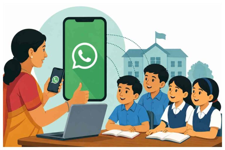 स्कूली शिक्षा में बड़ा बदलाव, अब व्हाट्सएप  के जरिए बच्चों का मार्गदर्शन करेंगे शिक्षक