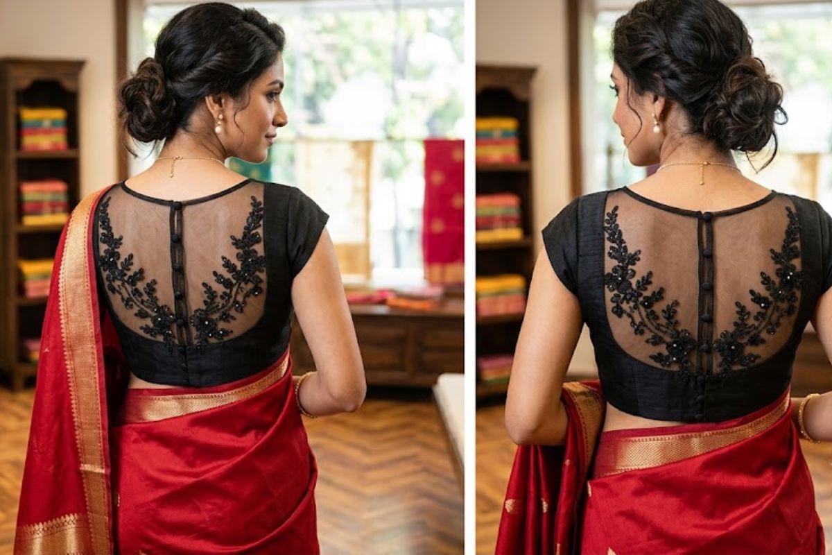 ये हैं 10 नए ब्लाउज डिजाइन्स, जो बदल देंगे आपकी साड़ी का पूरा लुक 1 Blouse Design 1