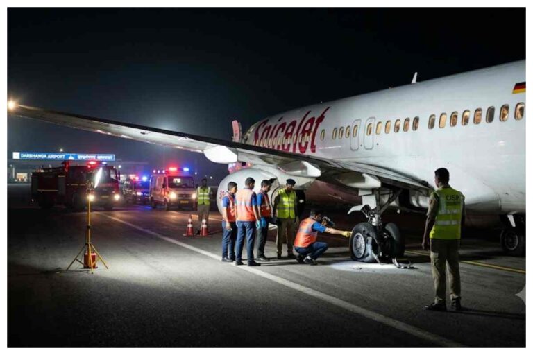 एयरपोर्ट पर टला बड़ा विमान हादसा: लैंडिंग के दौरान फटा स्पाइसजेट विमान का टायर, यात्रियों में मची अफरातफरी