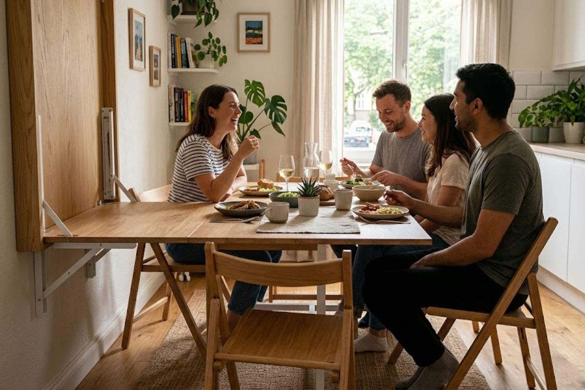 कम जगह में भी चाहिए स्टाइलिश डाइनिंग एरिया? देखें 4 सीटर टेबल के शानदार डिजाइंस 2 Dining Table