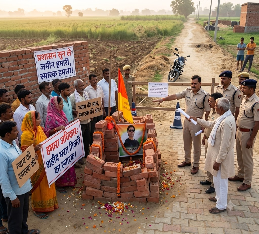 भरत तिवारी एनकाउंटर मामले में आया नया विवाद, स्मारक स्थल पर लगी रोक; प्रशासन ने कहा- 'जिस भूमि पर… 1 Image 1736