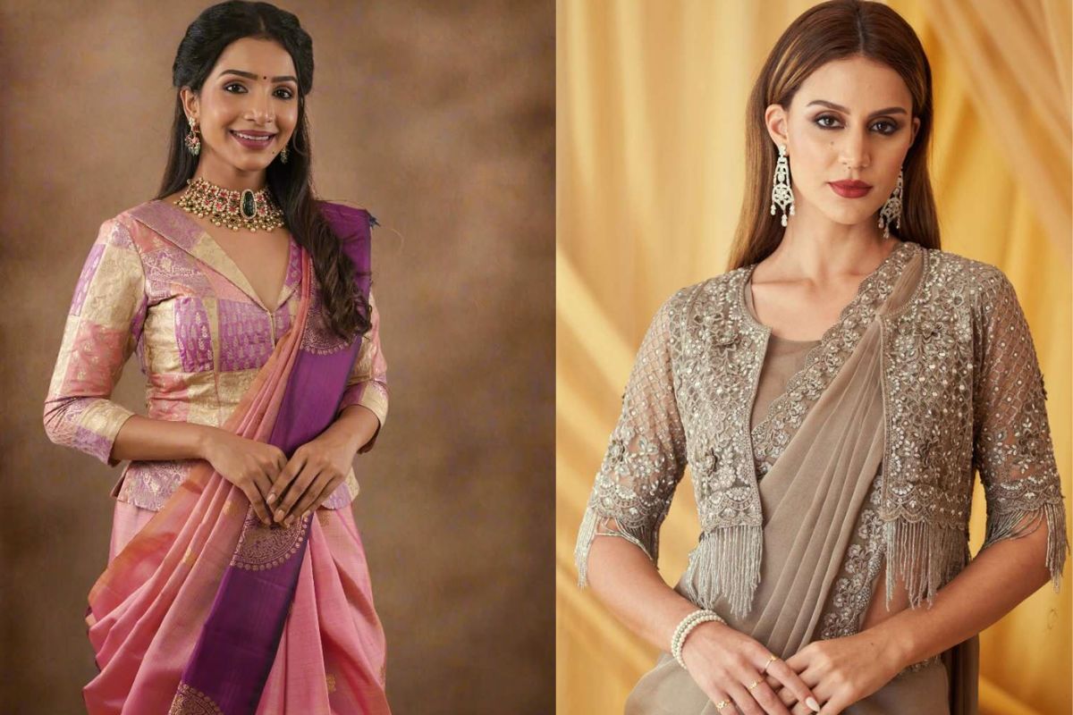 ये हैं 10 नए ब्लाउज डिजाइन्स, जो बदल देंगे आपकी साड़ी का पूरा लुक 6 Jacket Blouse Design