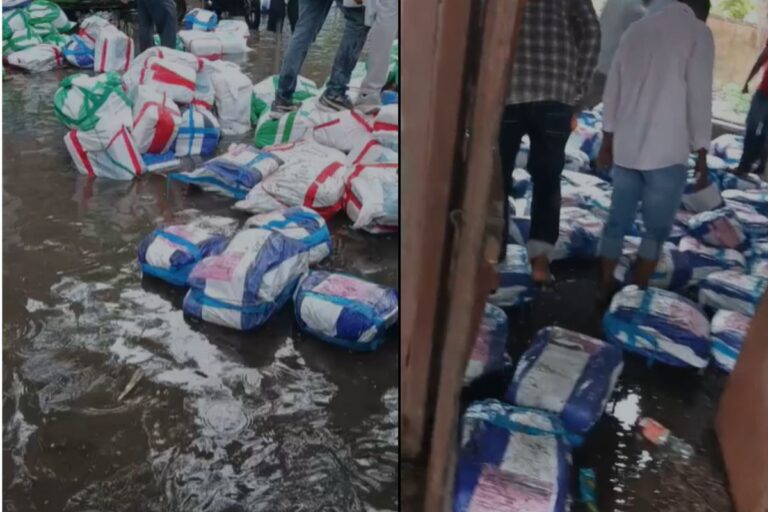 कैमूर में बारिश ने खोली सिस्टम की पोल: एग्जाम से पहले पानी में तैरते मिले प्रश्नपत्र, वीडियो वायरल