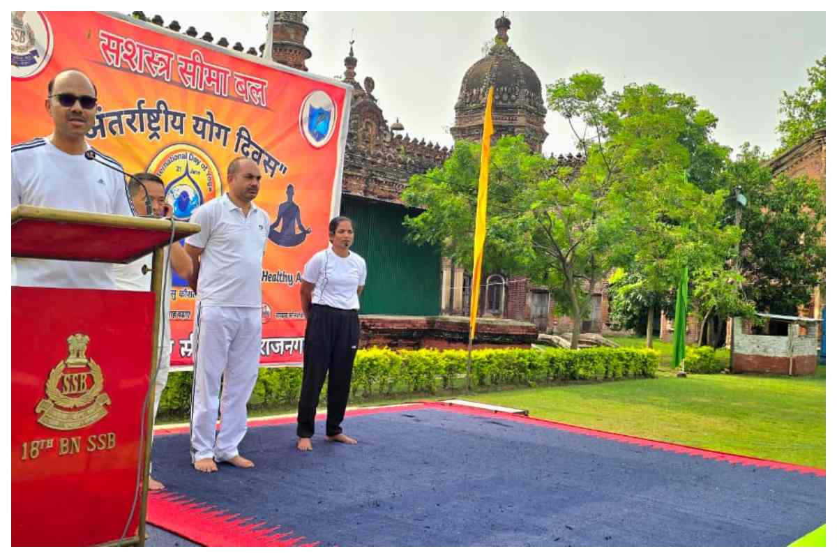 Madhubani Yoga Day Rajnagar Ssb Camp Yoga Program Sujeet Paswan 2