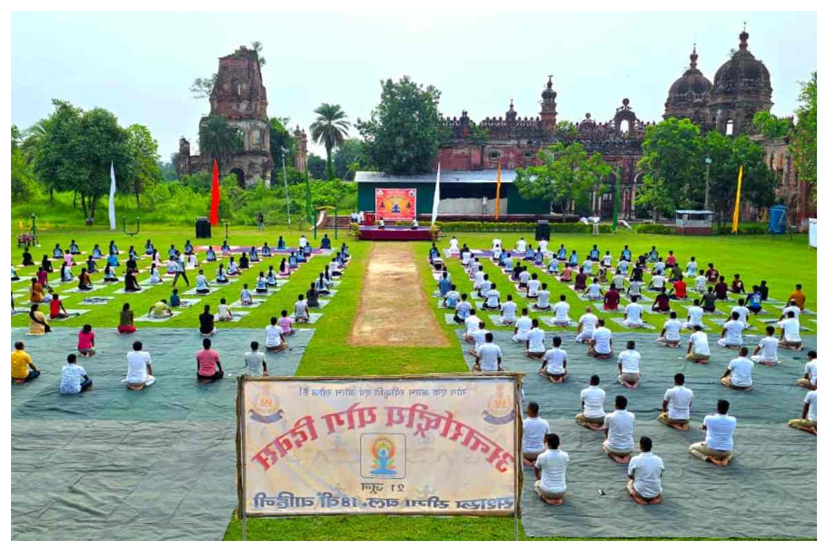 Madhubani Yoga Day Rajnagar Ssb Camp Yoga Program Sujeet Paswan 3