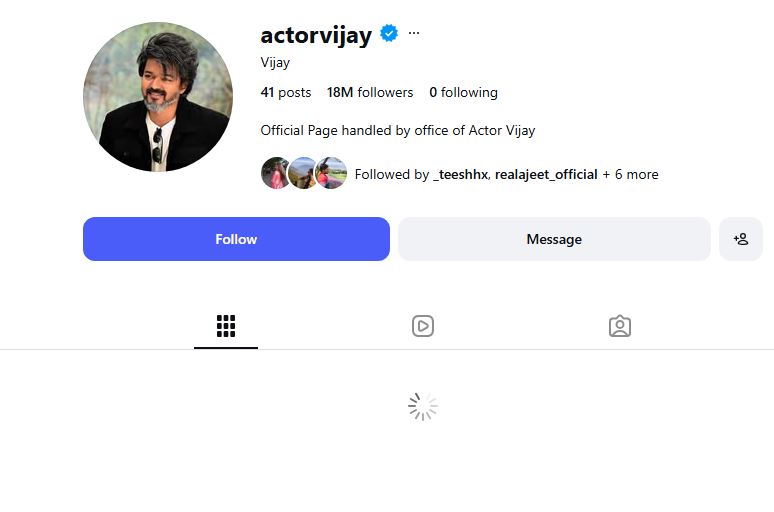 Vijay Not Follow Trisha