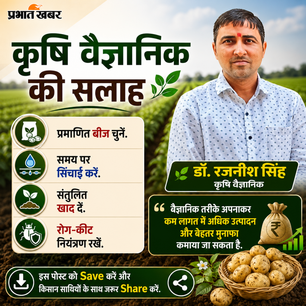 आलू की खेती से लाखों कमाना चाहते हैं? कृषि वैज्ञानिक ने बताए बंपर मुनाफे के आसान तरीके 7 11