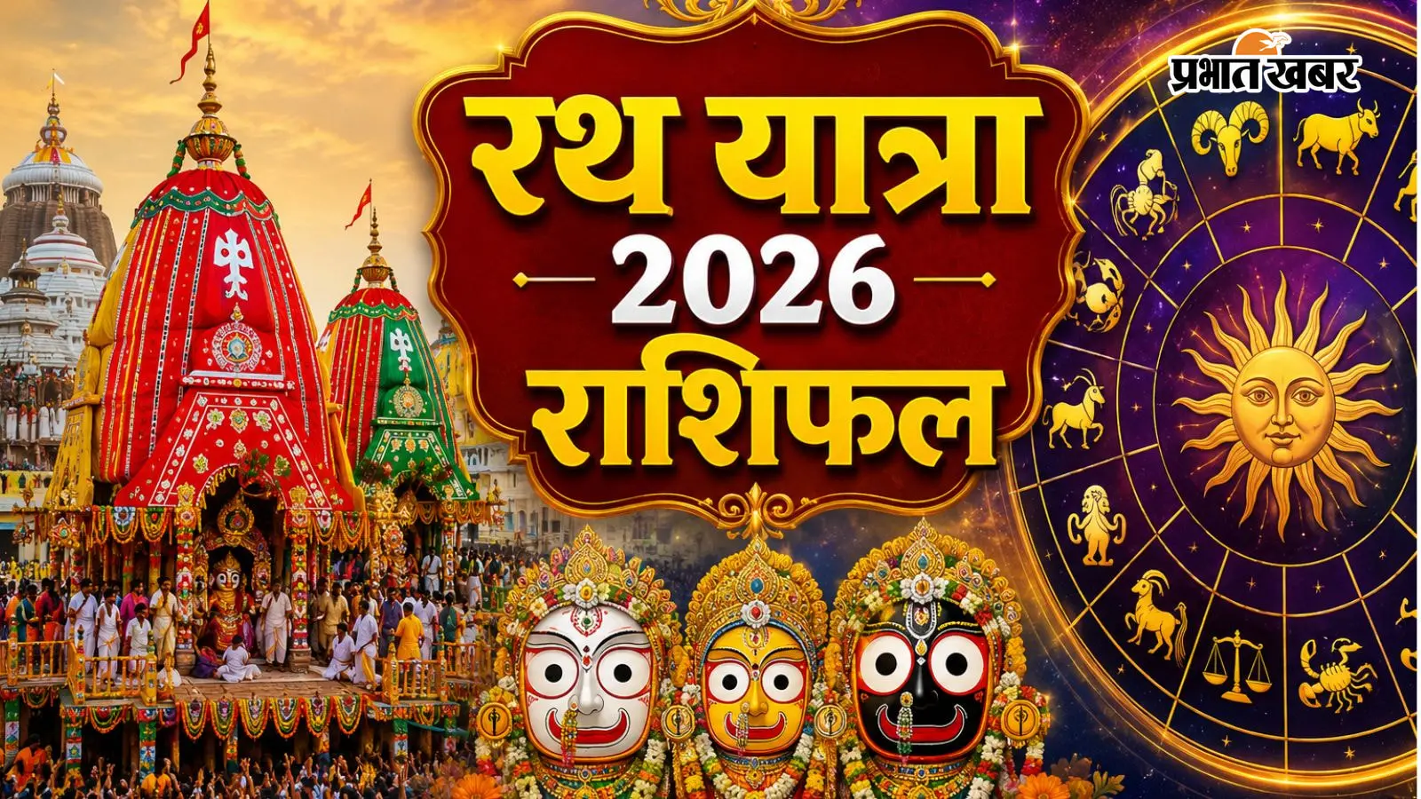 रथ यात्रा पर इन 5 राशियों की चमकेगी किस्मत, जानें सभी 12 राशियों का वैदिक राशिफल